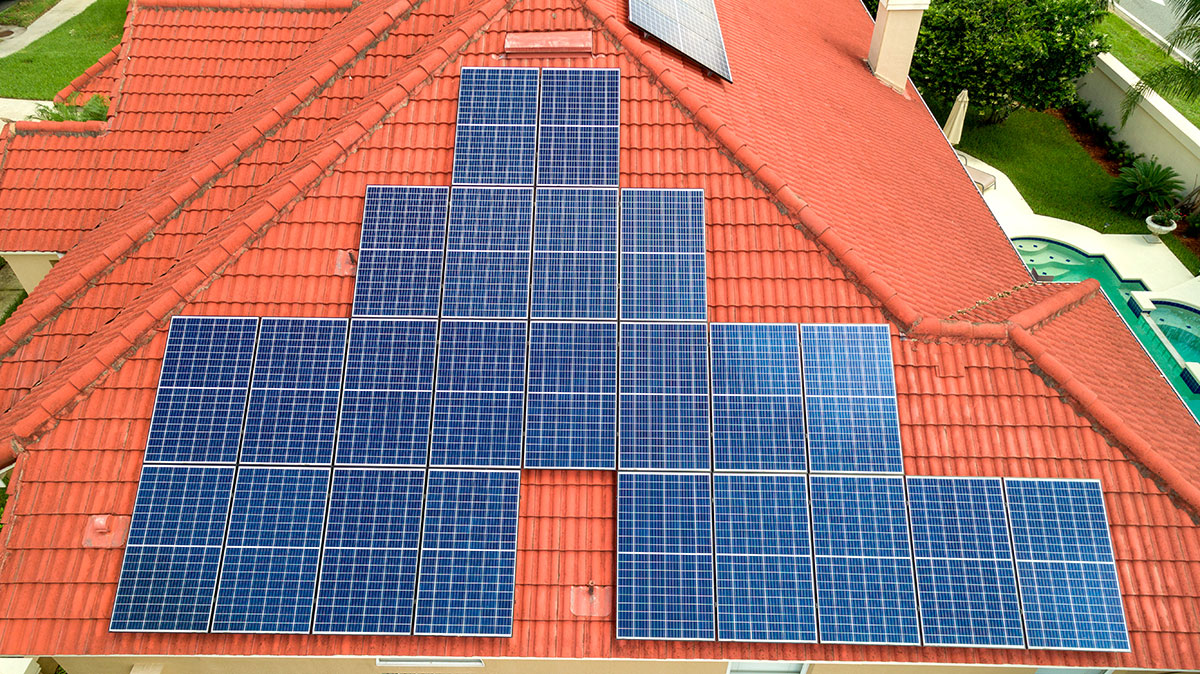 Solar Electric Tile Roof