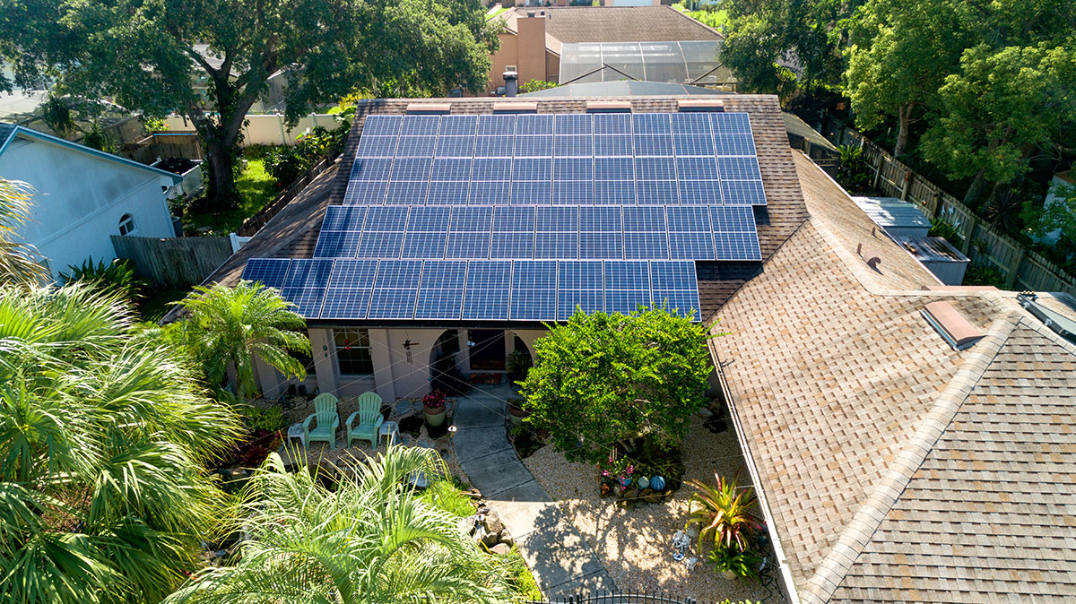 Solar Electric Shingle Roof