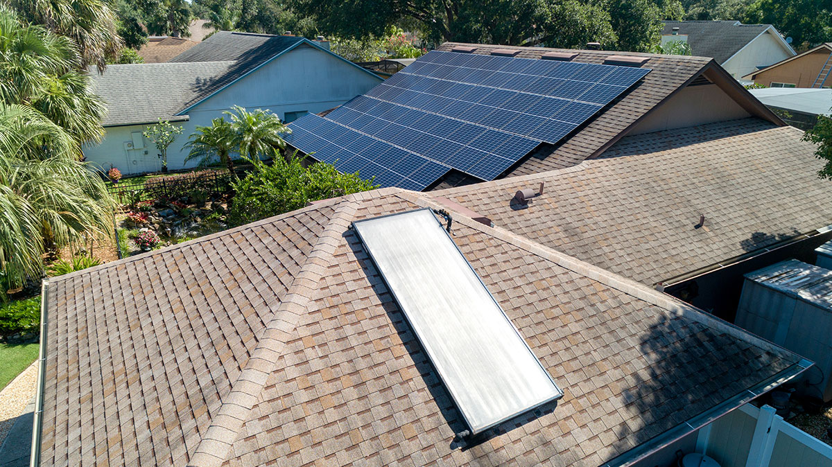 Solar Electric Shingle Roof 